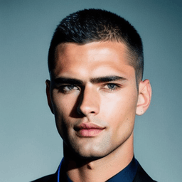 Buzz Cut Black Hairstyle AI avatar/profile picture for men